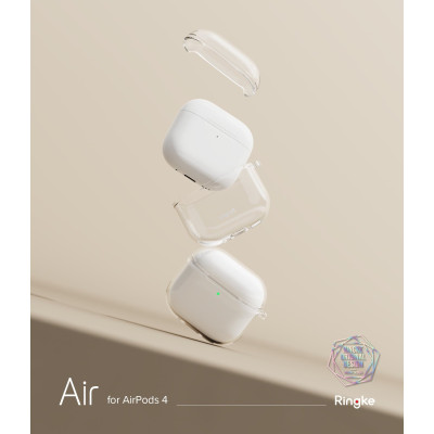 Θήκη AirPods 4th Gen Ringke Air Σιλικόνης - Clear (8800274964488)