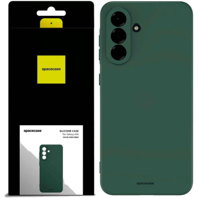 Θήκη Samsung Galaxy A36 Spacecase Silicone Case Σιλικόνης - Dark Green (5905719117429)