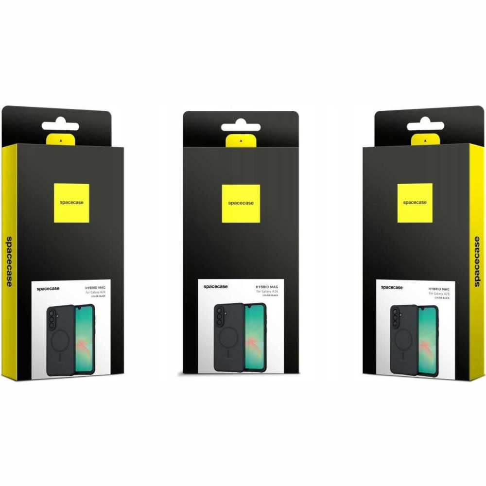 Θήκη Samsung Galaxy A26 Spacecase Hybrid MagSafe Σκληρή Ημιδιάφανη με MagSafe - Black (5905719117566)