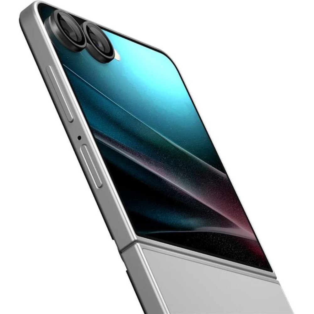 Tempered Glass Samsung Galaxy Z Flip7 Spigen GLAS.tR EZ Fit OPTIK Pro HD Camera Lens Protector Αντιχαρακτικό Γυαλί Προστασίας για Φακό Κάμερας 2 Τεμάχια - Black (AGL09587)