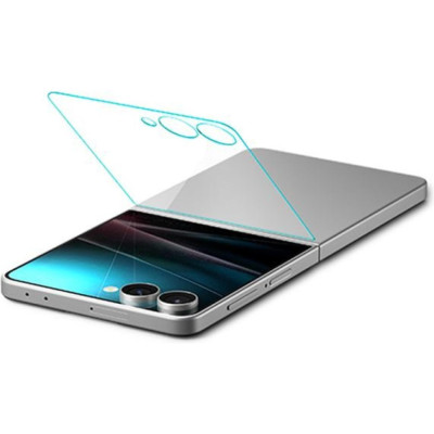 Tempered Glass Samsung Galaxy Z Flip7 Spigen GLAS.tR EZ Fit HD Αντιχαρακτικό Γυαλί Προστασίας Εξωτερικής Μικρής Οθόνης - Clear (AGL09586)