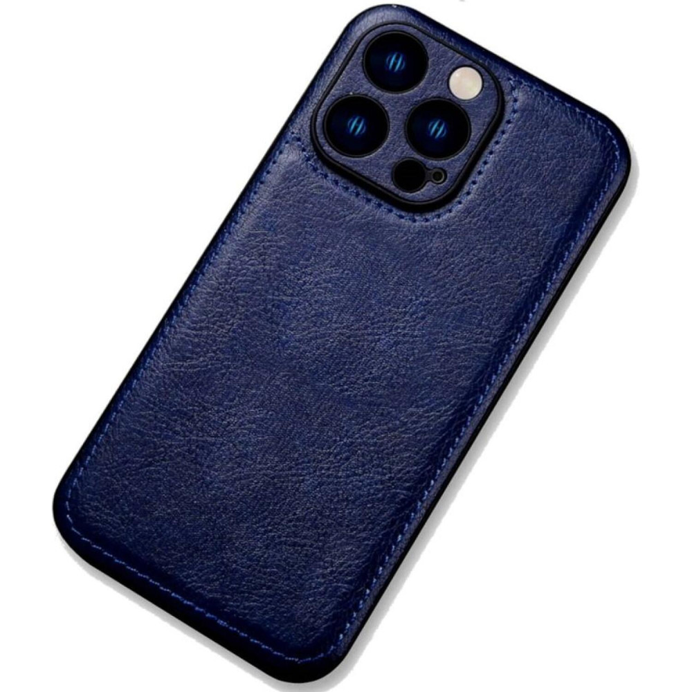 Θήκη iPhone 14 Pro Bodycell Prestige Backcover με Πλαίσιο Κάμερας - Blue (5206015068324)