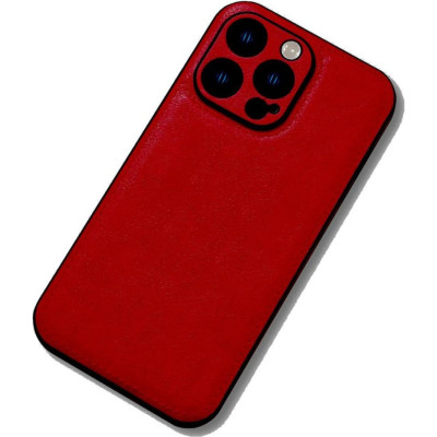 Θήκη iPhone 12 Pro Bodycell Prestige Backcover με Πλαίσιο Κάμερας - Red (5206015068065)