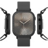 Θήκη Apple Watch 11 / 10 46mm Nekit Fiber Kevlar Σκληρή Aramid Fiber 0.6mm 1500D - Black (8719246483950)