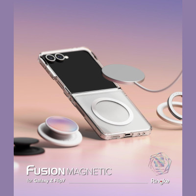 Θήκη Samsung Galaxy Z Flip7 Ringke Fusion Magnetic Ανθεκτική με MagSafe - Clear (8800293855613)