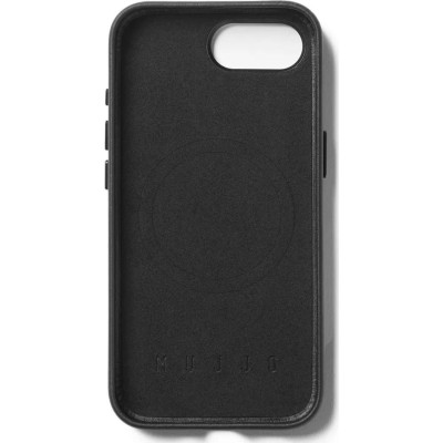 Θήκη iPhone 16e MUJJO Full Leather Case Δερμάτινη με MagSafe - Black (MUJJO-CL-059-BK)