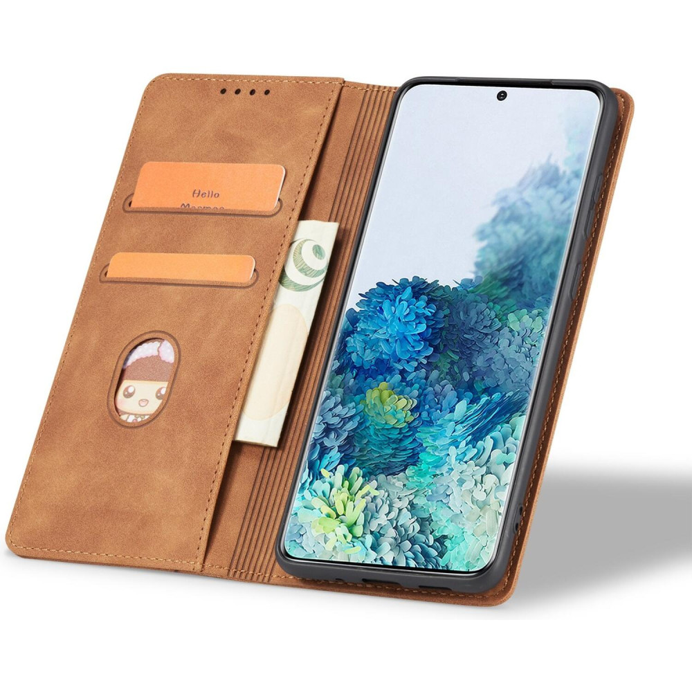 Θήκη Xiaomi Redmi Note 14S Bodycell Book Case Πορτοφόλι - Brown (5206015082184)
