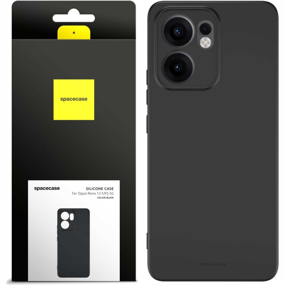Θήκη Oppo Reno13 F 5G / FS 5G Spacecase Silicone Case Σιλικόνης - Black (5905719118907)