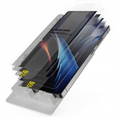 Tempered Glass Samsung Galaxy S25 Ultra Spacecase QuickFit Glass Αντιχαρακτικό Γυαλί Προστασίας Οθόνης με Απλικατέρ QuickFit 2 Τεμάχια - Clear (5905719119287)