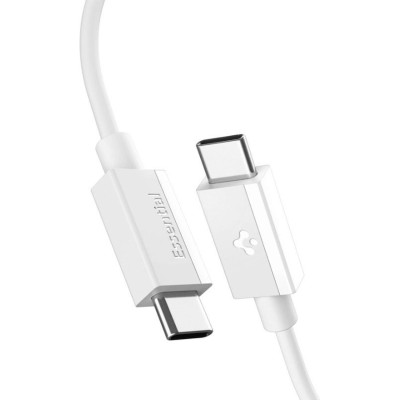 Καλώδιο Type-C Spigen Essential EB6020CC Φόρτισης & Μεταφοράς Δεδομένων σε Type-C 200cm 60W - White (ACA08719)