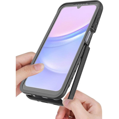 Θήκη Samsung Galaxy A17 / A26 / A16 Tech-Protect Defense360 Διάφανη Full Body 360° - Black (5906302371716)