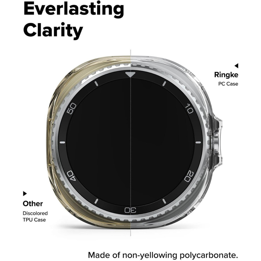 Θήκη Samsung Galaxy Watch 8 Classic 46mm Ringke Slim Case Σκληρή 2 Τεμάχια - Clear / Matte Black (8800293855989)