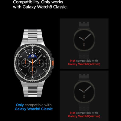 Tempered Glass Samsung Galaxy Watch 8 Classic 46mm Spigen GLAS.tR EZ Fit Αντιχαρακτικό Γυαλί Προστασίας Οθόνης 2 Τεμάχια - Clear (AGL09877)