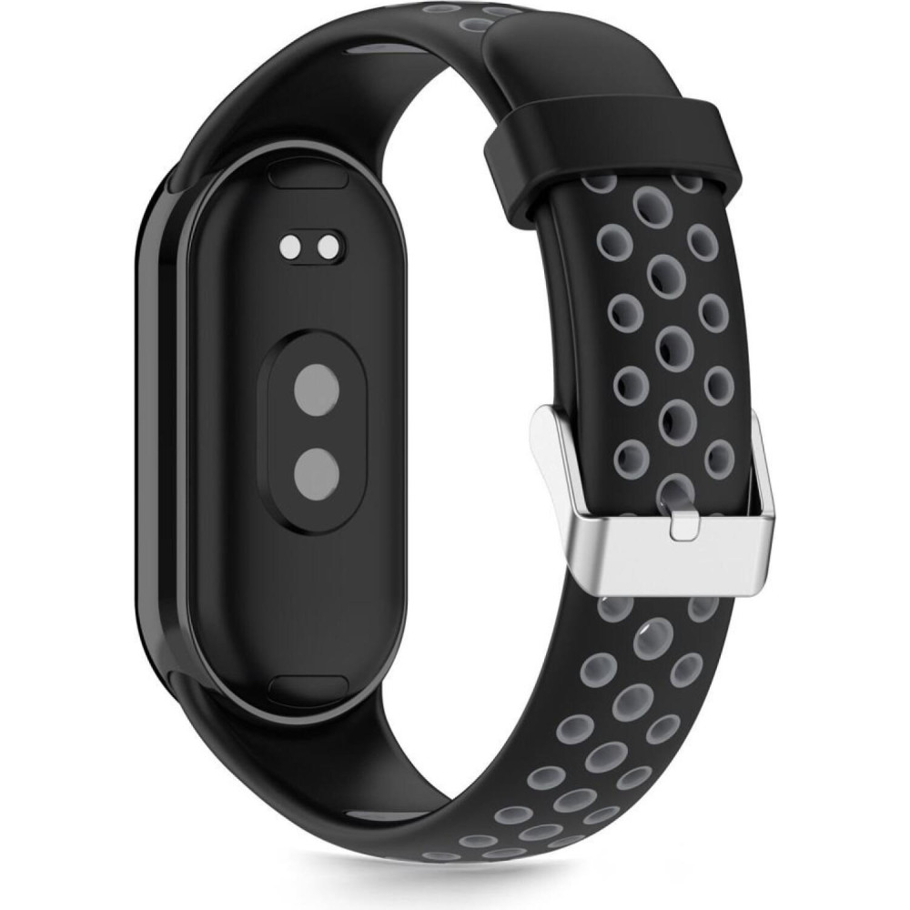 Λουράκι Xiaomi Smart Band 10 / 10 NFC / 9 / 9 NFC / 8 / 8 NFC Tech-Protect Iconband Air Σιλικόνης - Black / Grey (5906302331338)