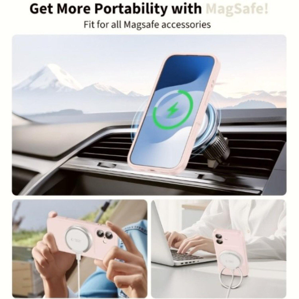 Θήκη iPhone 17 Tech-Protect Silicone MagSafe Σιλικόνης με MagSafe - Pink Pearl (5906302330218)