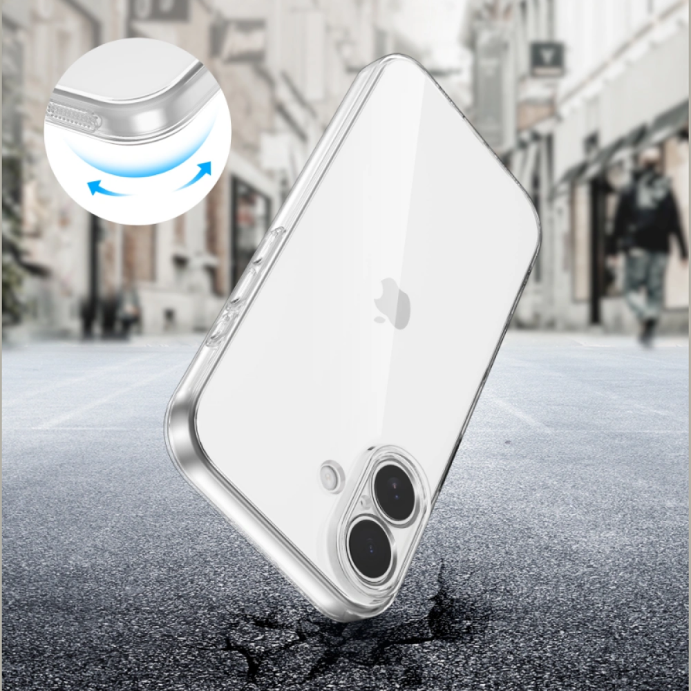 Θήκη iPhone 17 Tech-Protect FlexAir Διάφανη Σιλικόνης - Clear (5906302319374)