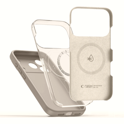 Θήκη iPhone 17 Pro Max Tech-Protect Silicone MagSafe Σιλικόνης με MagSafe - Stone Grey (5906302330287)