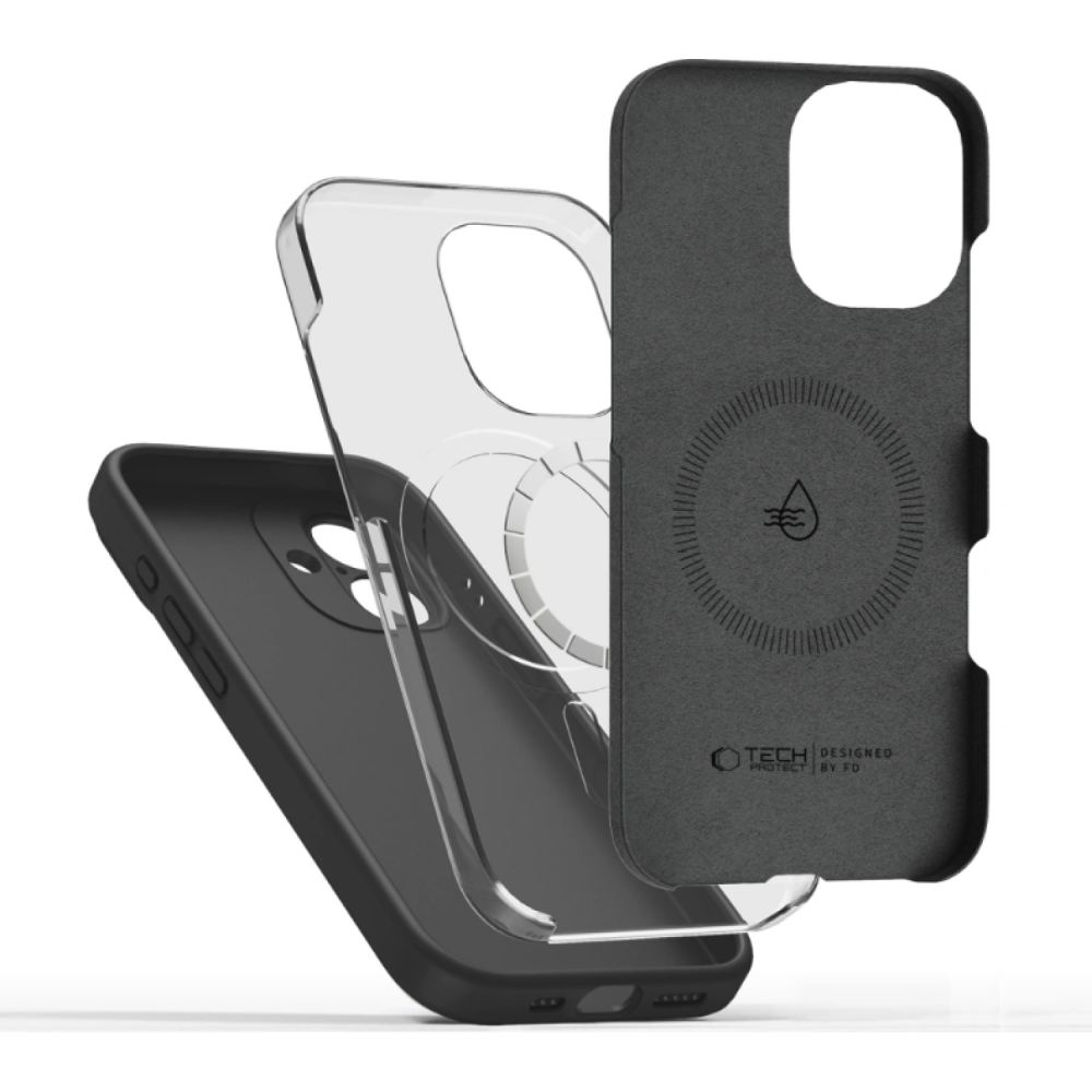 Θήκη iPhone 17 Tech-Protect Silicone MagSafe Σιλικόνης με MagSafe - Black (5906302330133)