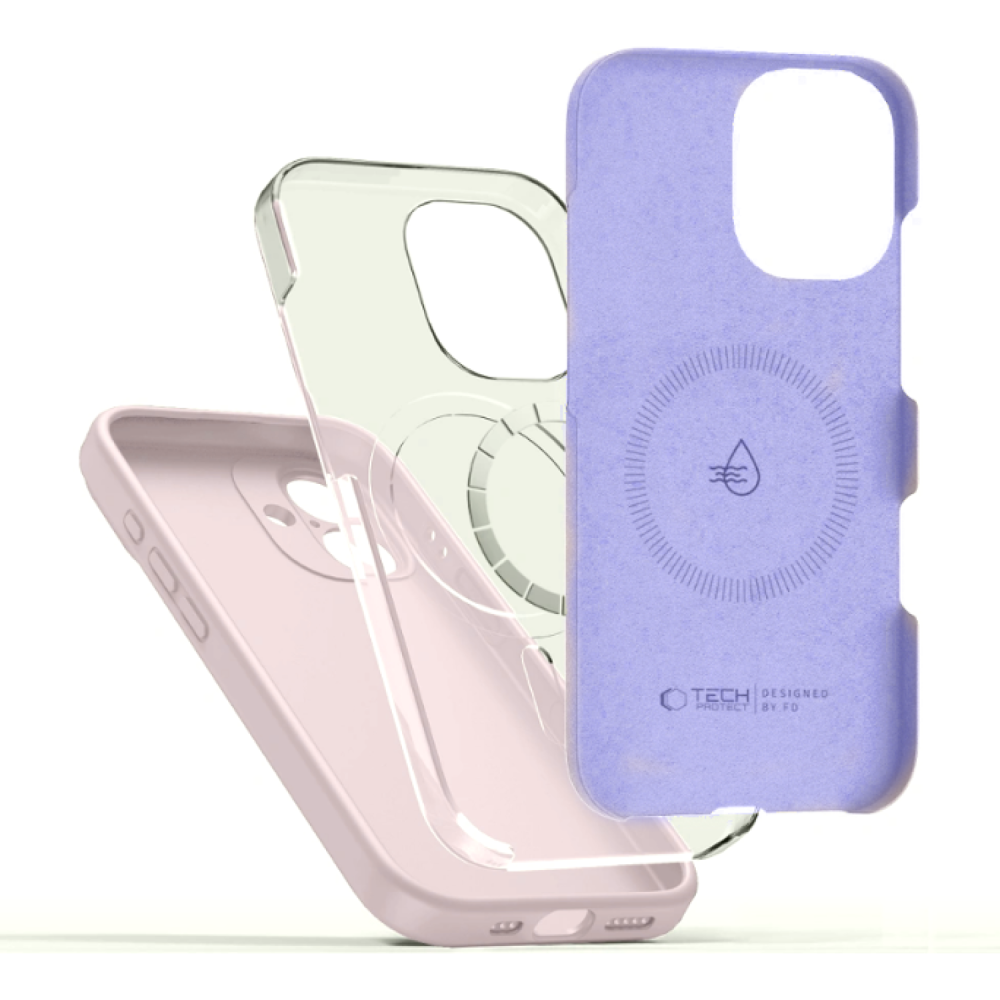 Θήκη iPhone 17 Tech-Protect Silicone MagSafe Σιλικόνης με MagSafe - Mauve (5906302330171)