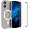 Θήκη & Tempered Glass iPhone 17 Vivid Set MagSafe Hybrid Case Σετ Σκληρή Διάφανη με MagSafe & Full Face Αντιχαρακτικό Γυαλί Προστασίας Οθόνης - Transparent / Black (CS-MGS TR 1-2508001)