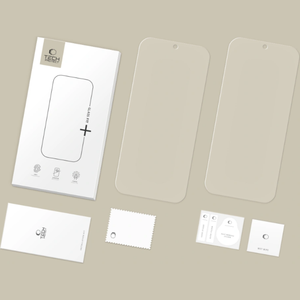 Tempered Glass Google Pixel 10 Pro XL / 9 Pro XL Tech-Protect Glass Fit+ Αντιχαρακτικό Γυαλί Προστασίας Οθόνης 2 Τεμάχια - Clear (5906302331956)