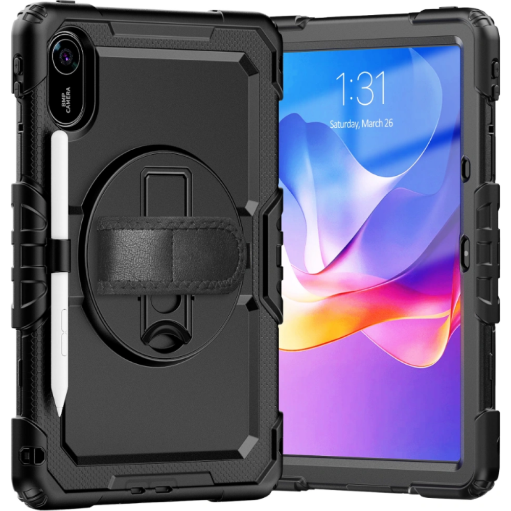 Θήκη Xiaomi Redmi Pad 2 11" Tech-Protect Solid 360 Full Body Ανθεκτική με Λαβή / Backstand & Ζώνη Μεταφοράς - Black (5906302318711)