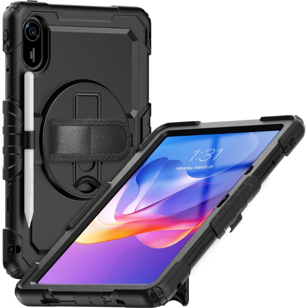 Θήκη Xiaomi Redmi Pad 2 11" Tech-Protect Solid 360 Full Body Ανθεκτική με Λαβή / Backstand & Ζώνη Μεταφοράς - Black (5906302318711)