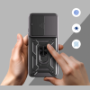Θήκη Xiaomi Poco C85 4G Tech-Protect Camshield Pro Ανθεκτική με Κάλυμμα για την Κάμερα & Ring Holder - Black (5906302332144)