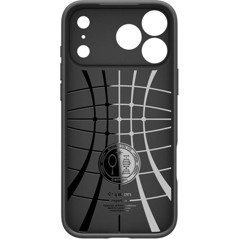 Θήκη iPhone 17 Pro Spigen Liquid Air Ανθεκτική Σιλικόνης - Matte Black (ACS10331)