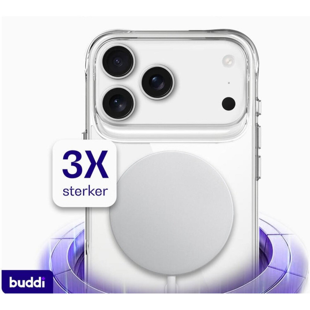 Θήκη iPhone 17 Pro Max Buddi Core Σκληρή Διάφανη με MagSafe - Clear (8719246494680)