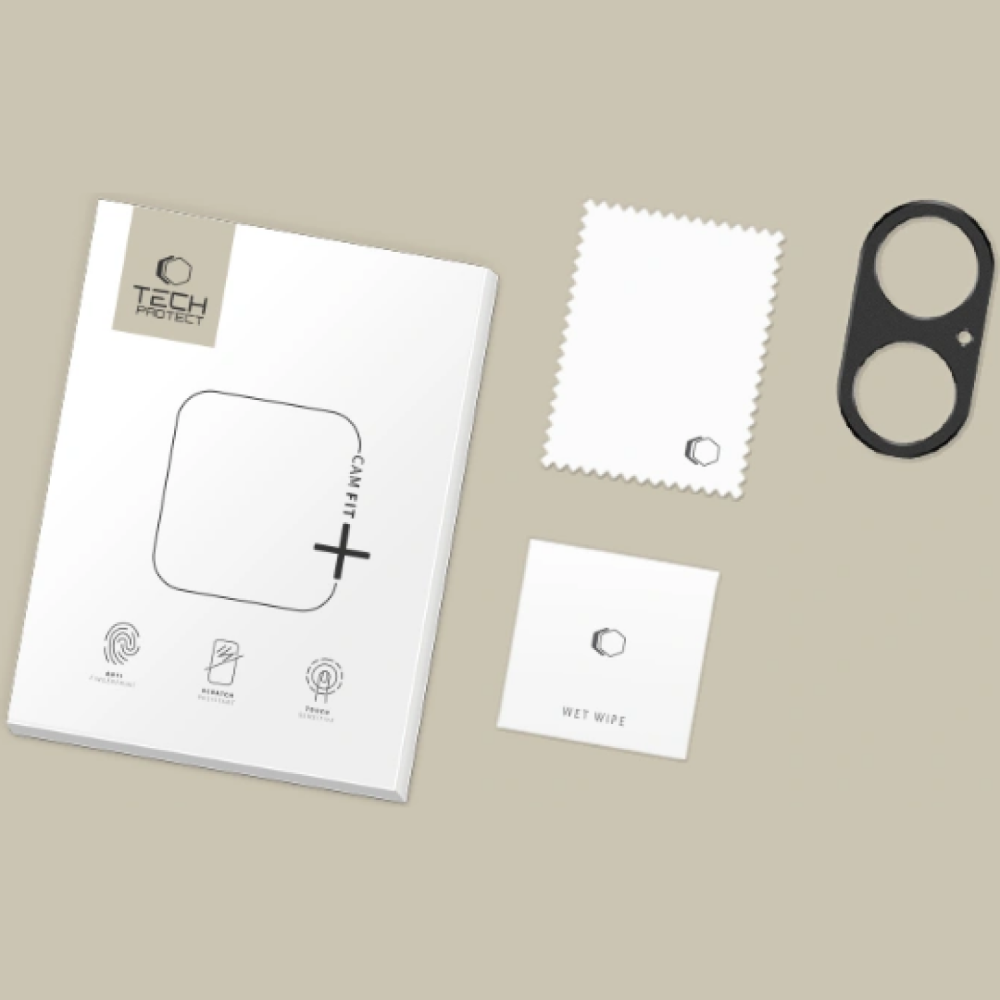 Κάλυμμα Κάμερας iPhone 17 Tech-Protect Camalloy Fit+ Προστατευτικό Μεταλλικό - Black (5906302319114)