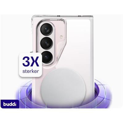 Θήκη Samsung Galaxy Z Fold7 Buddi Core Σκληρή Διάφανη με MagSafe - Transparent (8719246492679)