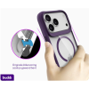 Θήκη iPhone 17 Pro Max Buddi Hybrid Σκληρή Διάφανη με MagSafe - Transparent / Purple (8719246492594)