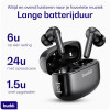 Bluetooth Ακουστικά Buddi Pulse True Wireless Headset Ασύρματα με Θήκη Φόρτισης & Τεχνολογία ANC Ακύρωσης Θορύβου 5 Έτη Εγγύηση - Black (8719246483134)
