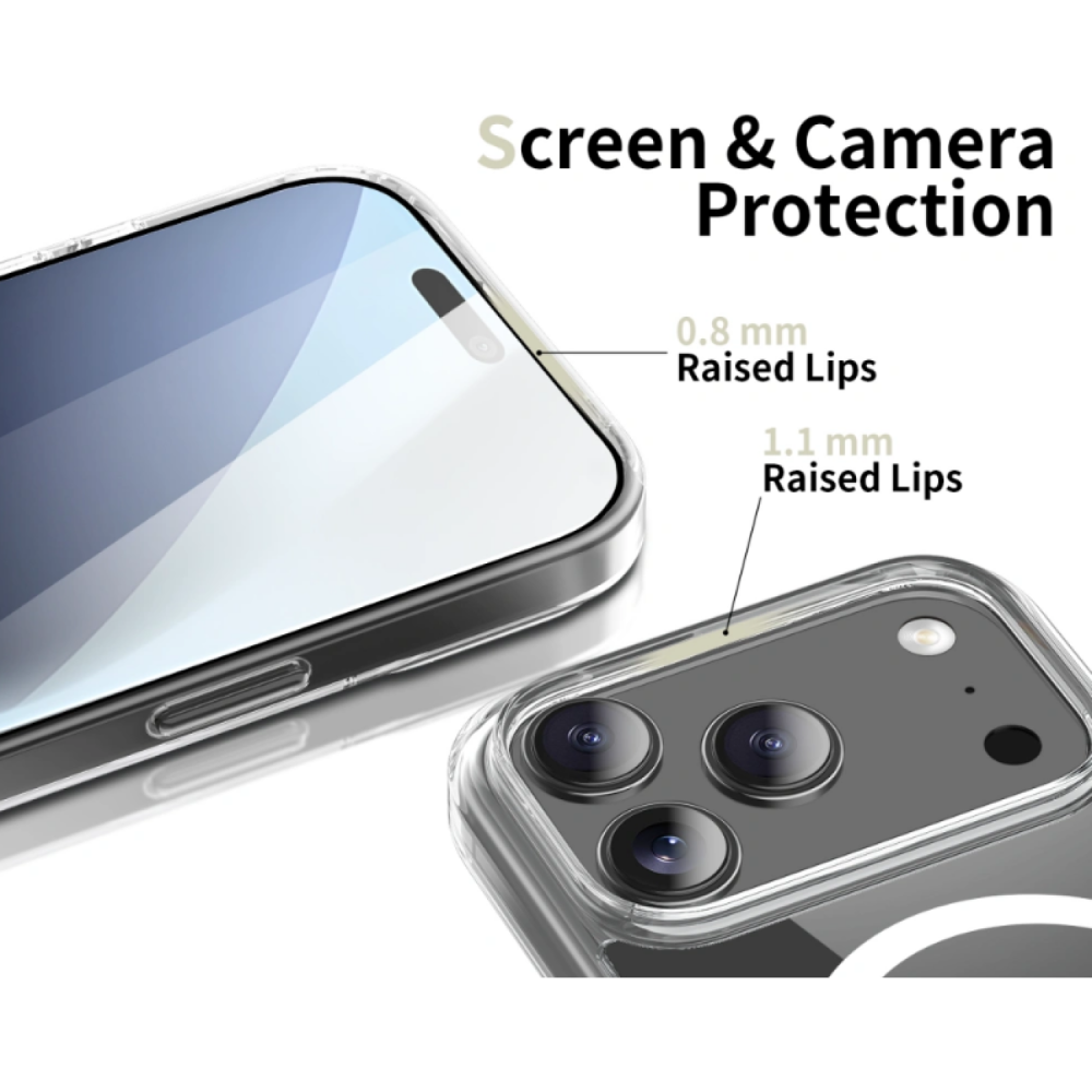 Θήκη iPhone 17 Pro Max Tech-Protect FlexAir Hybrid Σκληρή Διάφανη με MagSafe - Clear (5906302319480)