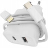 Φορτιστής Spacecase PS20W-11 PowerSet 20W Αντάπτορας με 1 x Type-C / 1 x USB-A 20W & 1 x Καλώδιο Type-C σε Lightning 100cm - White (5905719129545)