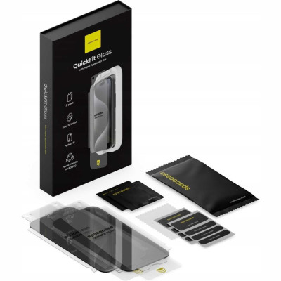 Tempered Glass iPhone 17 Pro Max / 16 Pro Max Spacecase QuickFit Privacy Glass Αντιχαρακτικό Γυαλί Προστασίας Απορρήτου Οθόνης με Απλικατέρ QuickFit 2 Τεμάχια - Privacy (5905719131814)