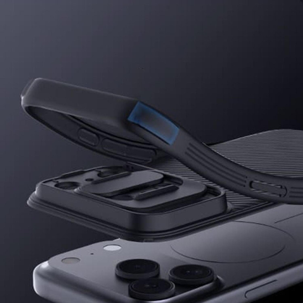 Θήκη iPhone 17 Pro Max Nillkin CamShield Pro Magnetic Σκληρή με MagSafe & Κάλυμμα για την Κάμερα - Black (6902048303928)