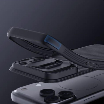 Θήκη iPhone 17 Pro Max Nillkin CamShield Pro Magnetic Σκληρή με MagSafe & Κάλυμμα για την Κάμερα - Black (6902048303928)