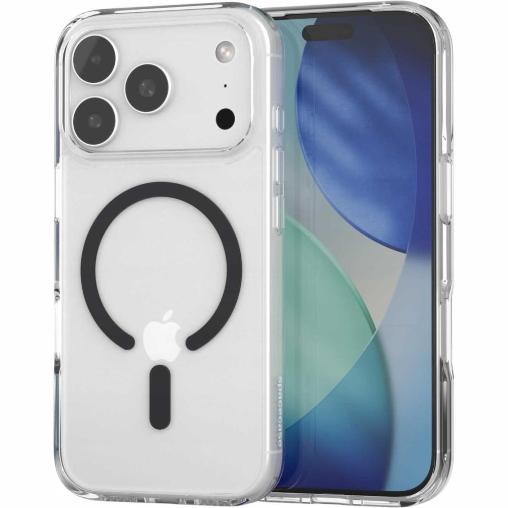 Θήκη iPhone 17 Pro Max Spacecase Clear MagSafe Σκληρή Διάφανη με MagSafe - Black (5905719131029)