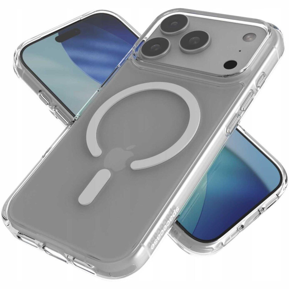 Θήκη iPhone 17 Pro Max Spacecase Clear MagSafe Σκληρή Διάφανη με MagSafe - White (5905719131012)
