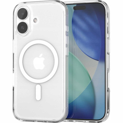 Θήκη iPhone 17 Spacecase Clear MagSafe Σκληρή Διάφανη με MagSafe - White (5905719130961)