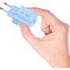 Φορτιστής Tech-Protect NCA20 Αντάπτορας με 1 x USB-A / 1 x Type-C 20W - Baby Blue (5906302330652)
