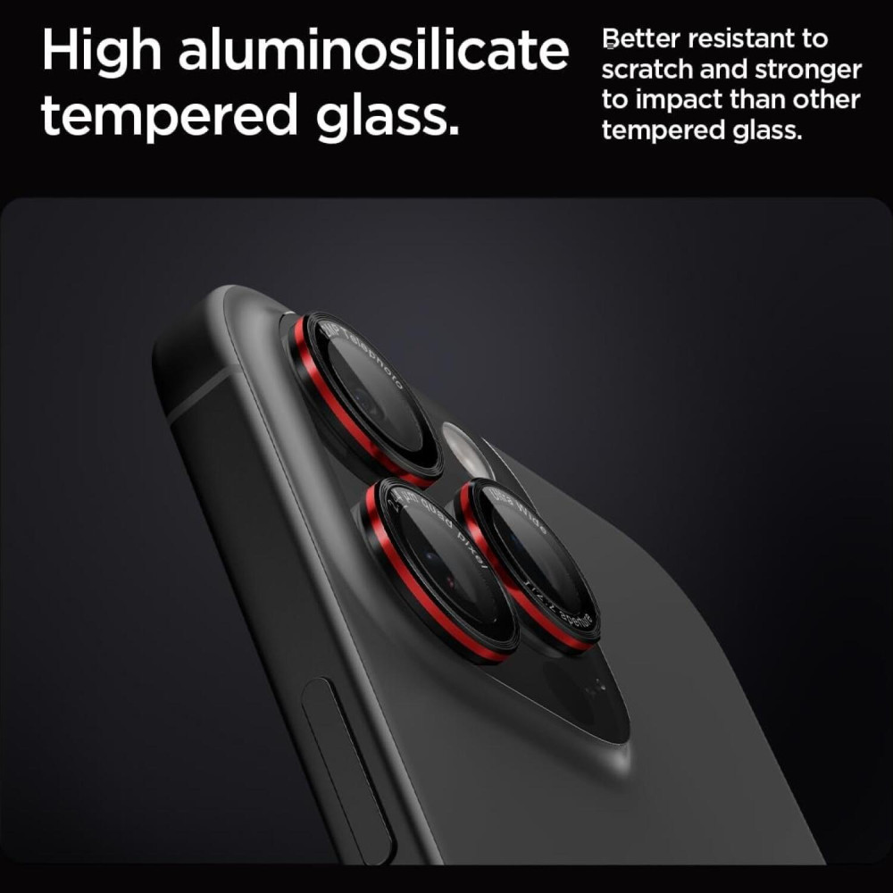 Tempered Glass iPhone 17 Pro / 17 Pro Max / 16 Pro / 16 Pro Max / 15 Pro / 15 Pro Max / 14 Pro / 14 Pro Max Spigen GLAS.tR EZ Fit OPTIK Pro Camera Lens Protector Αντιχαρακτικό Γυαλί Προστασίας για Φακό Κάμερας 2 Τεμάχια - L-Series (AGL05217)