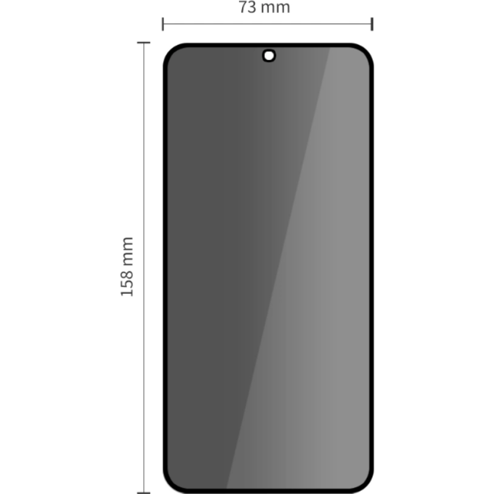 Tempered Glass Samsung Galaxy S25 FE Tech-Protect Glass Spy+ Privacy Full Face Αντιχαρακτικό Γυαλί Προστασίας Απορρήτου Οθόνης 2 Τεμάχια - Black (5906302332786)