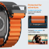 Λουράκι Apple Watch Ultra/SE/11/10/9/8/7/6/5/4 (49/46/45/44mm) Spigen WBF1 Υφασμάτινο - Black Orange (AMP10145)