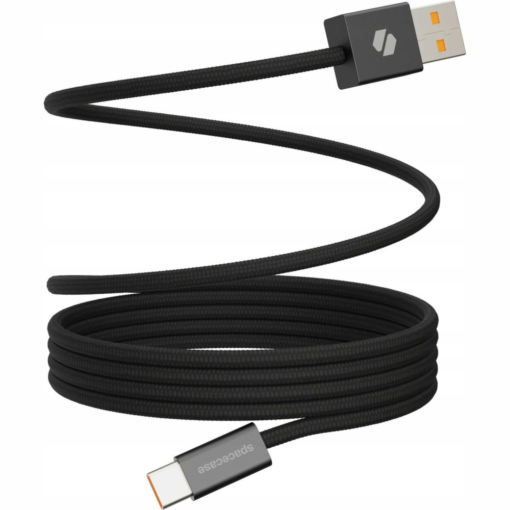 Καλώδιο Spacecase CL07 Magnetic Μαγνητικό για Φόρτιση & Μεταφορά Δεδομένων USB-A σε Type-C 100cm 32W - Black (5905719129019)