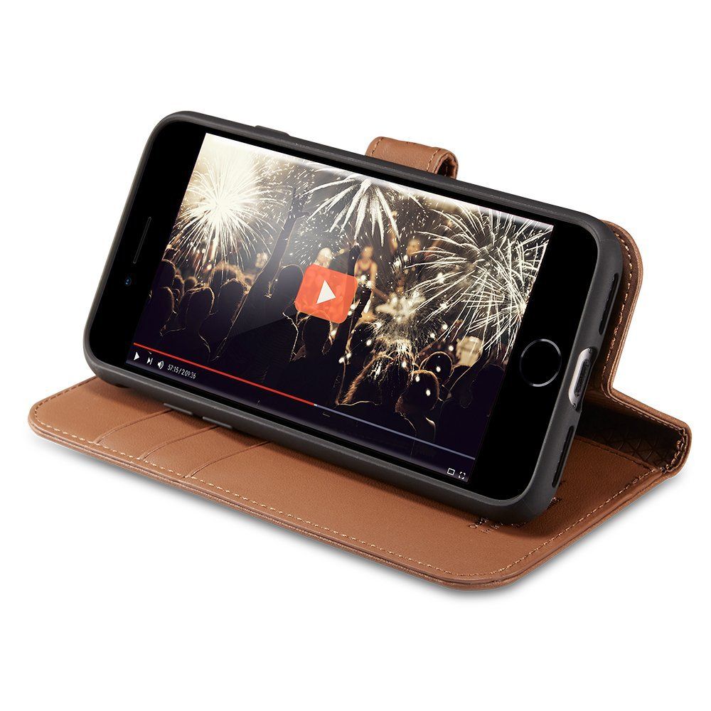 Spigen Wallet S. Θήκη - Πορτοφόλι iPhone 8 / 7 - Brown (054CS22636)