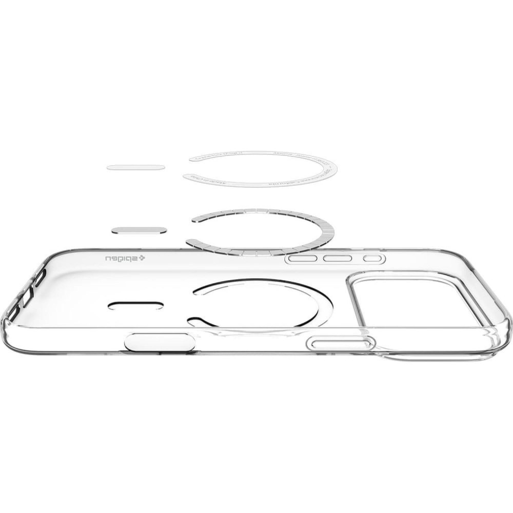 Θήκη iPhone 17 Pro Max Spigen Liquid Crystal MagFit Ανθεκτική Σιλικόνης με MagSafe - Clear / White (ACS10394)