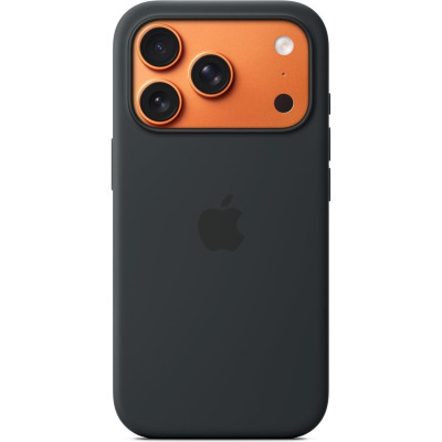 Θήκη iPhone 17 Pro Official Apple Silicone Case Σιλικόνης με MagSafe - Black (MGFK4ZM/A)